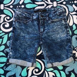 Blue jean shorts